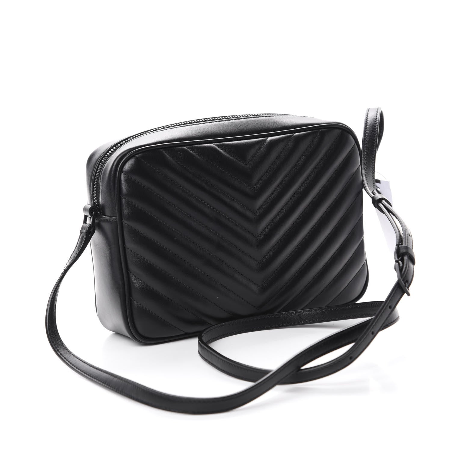 Saint Laurent Calfskin Matelasse Monogram Lou Camera Bag Black 3 of 10