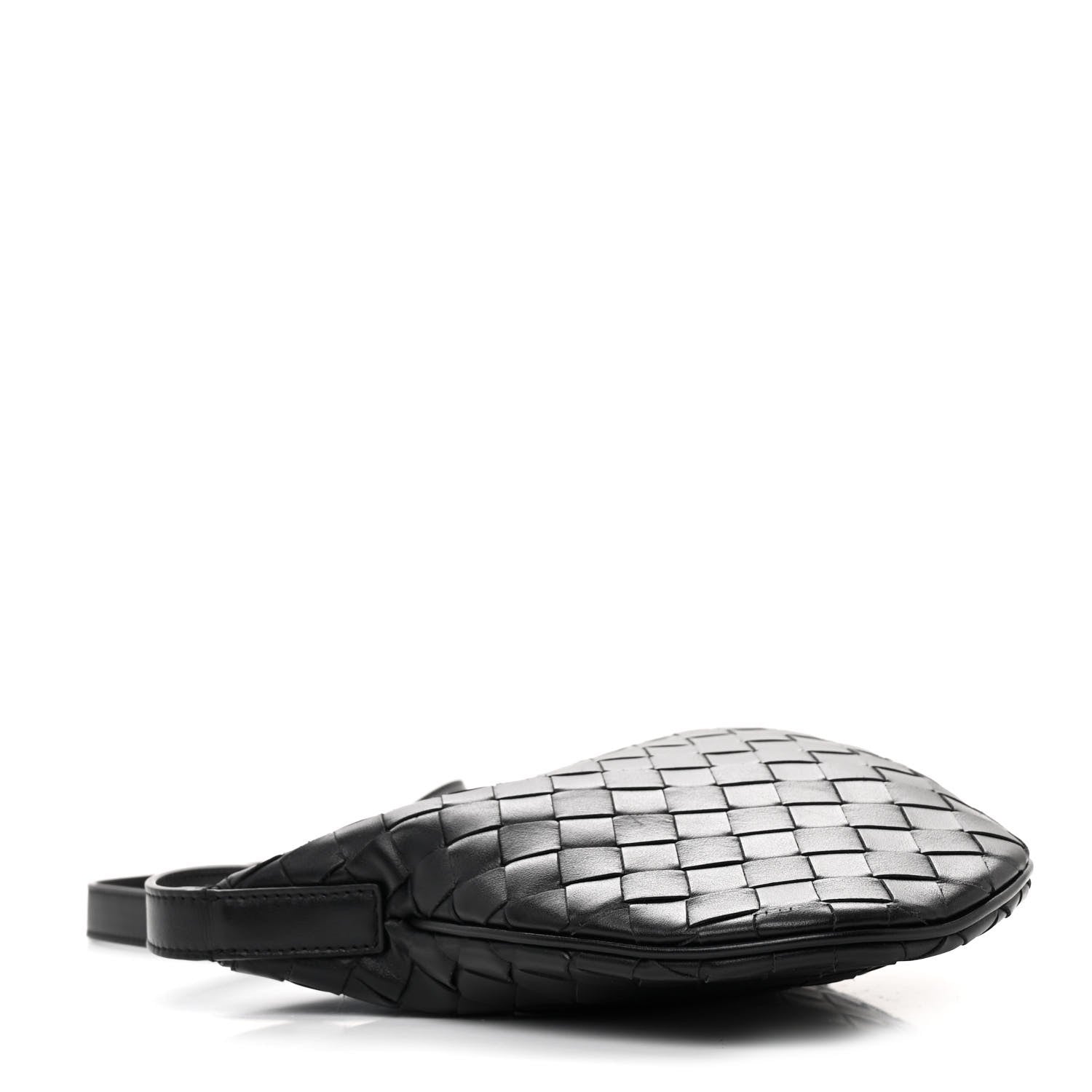 Bottega Veneta Calfskin Intrecciato Small Virgule Black 4 of 11