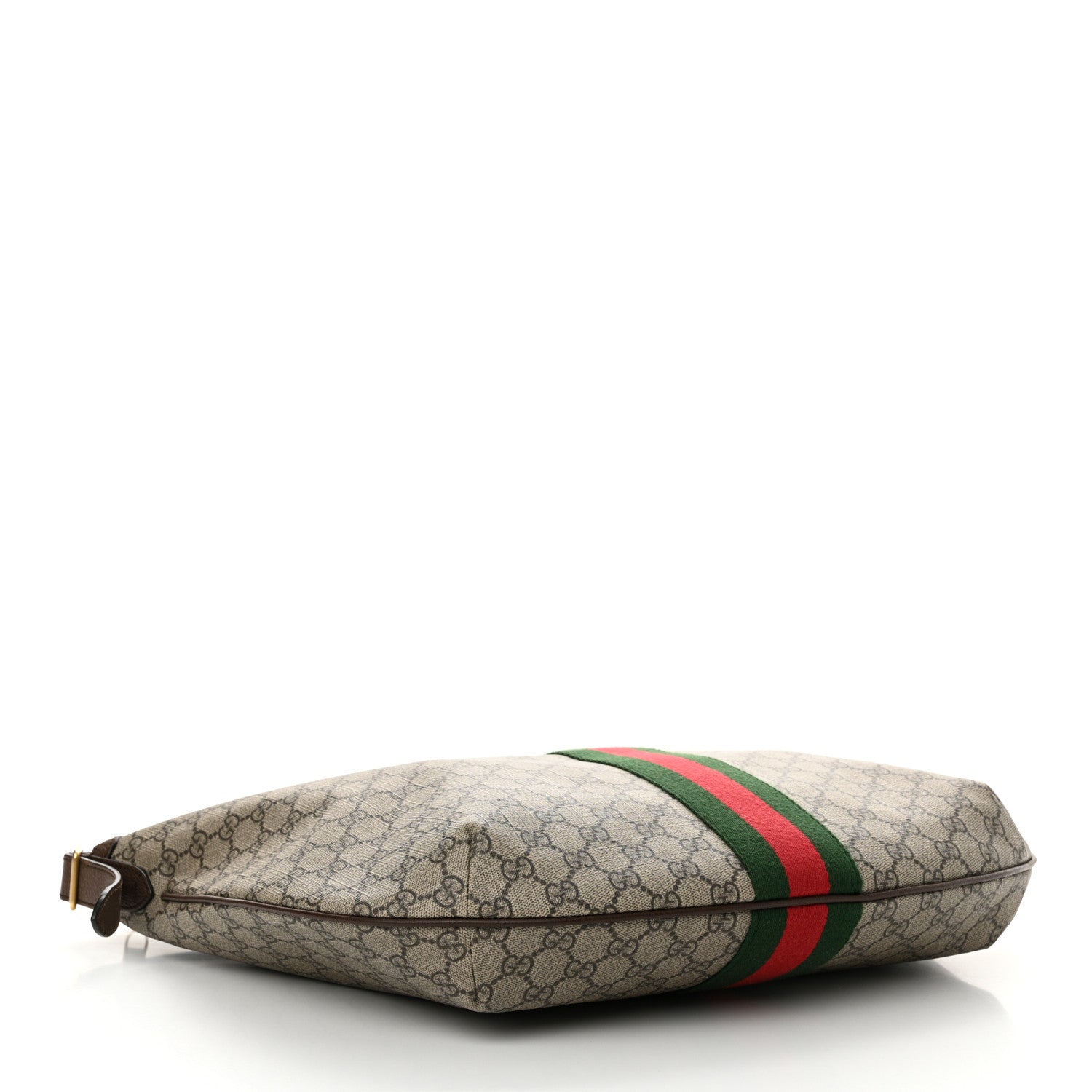 Gucci GG Supreme Monogram Web Ophidia Half Moon Hobo Brown 4 of 14