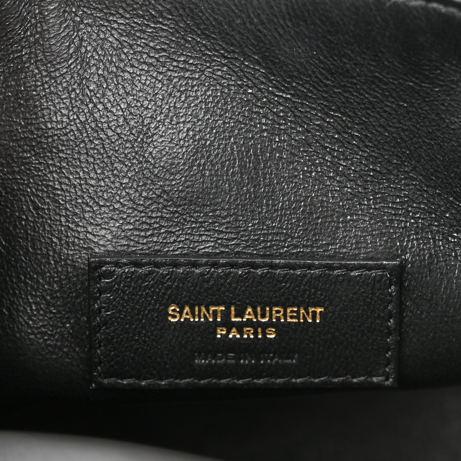 Saint Laurent Calfskin Crocodile Embossed Paris Mini Toy Shopper Tote Black 6 of 10