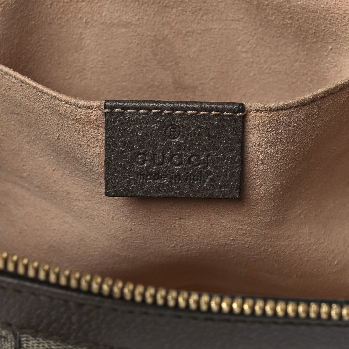 GG Supreme Monogram Small Ophidia Tote Bag Brown