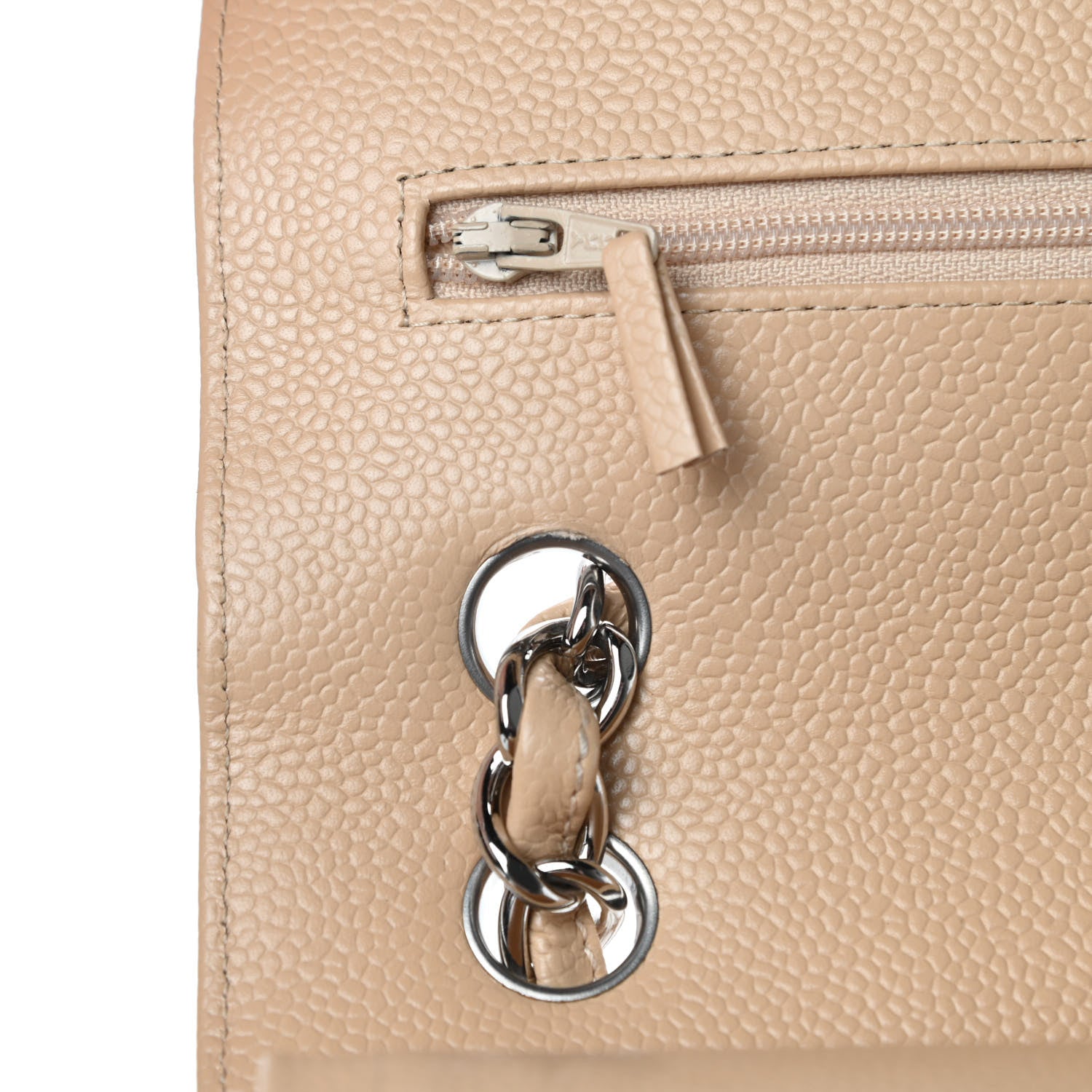 Chanel Caviar Quilted Jumbo Double Flap Beige Clair 20 of 21