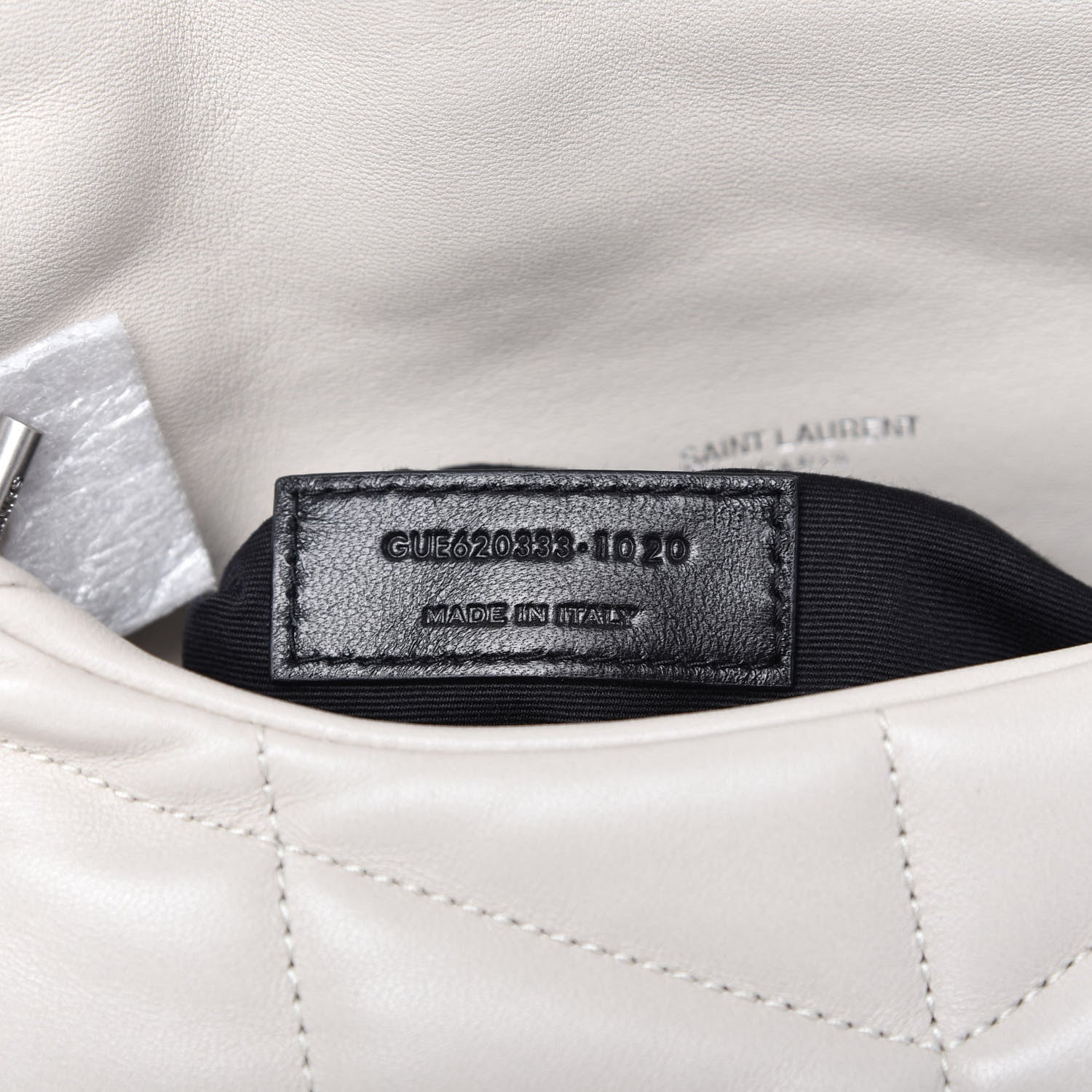 Saint Laurent Lambskin Quilted Toy Loulou Puffer Monogram Chain Satchel Crema Soft 9 of 11