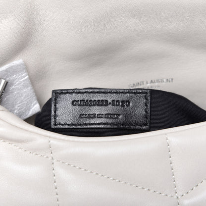 Saint Laurent Lambskin Quilted Toy Loulou Puffer Monogram Chain Satchel Crema Soft 9 of 11
