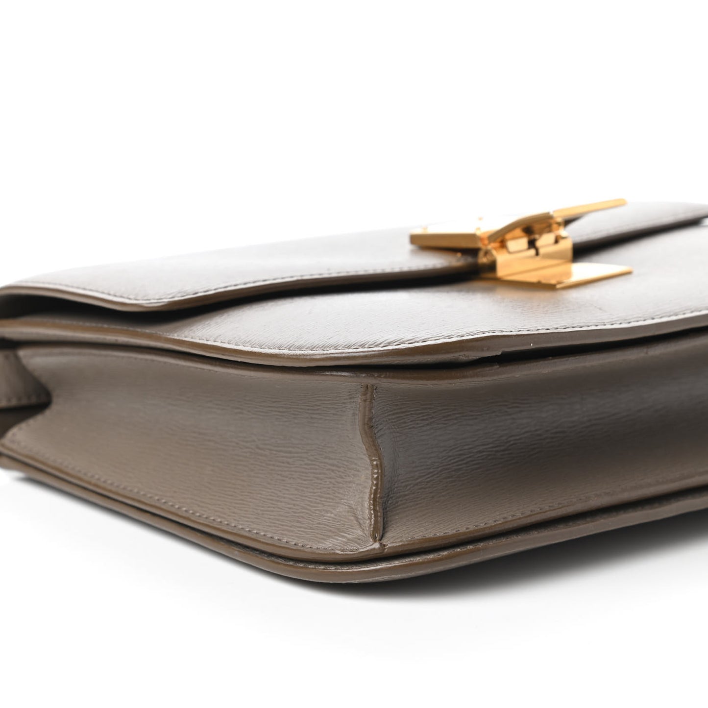 Liege Calfskin Medium Classic Box Flap Bag Souris