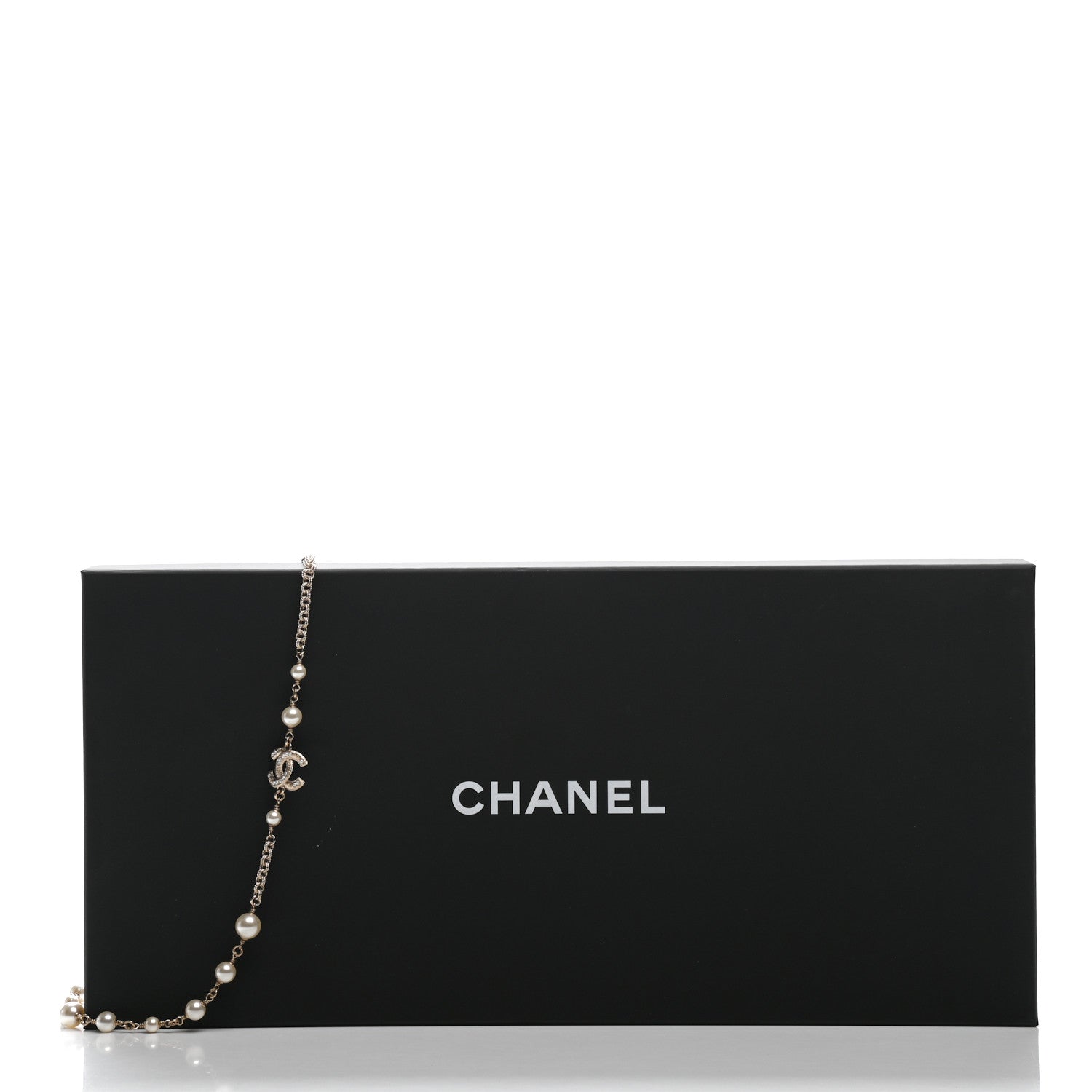 Chanel Pearl CC Necklace Light Gold 5 of 6