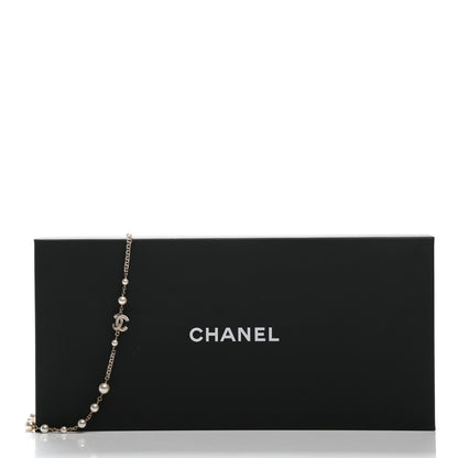 Chanel Pearl CC Necklace Light Gold 5 of 6