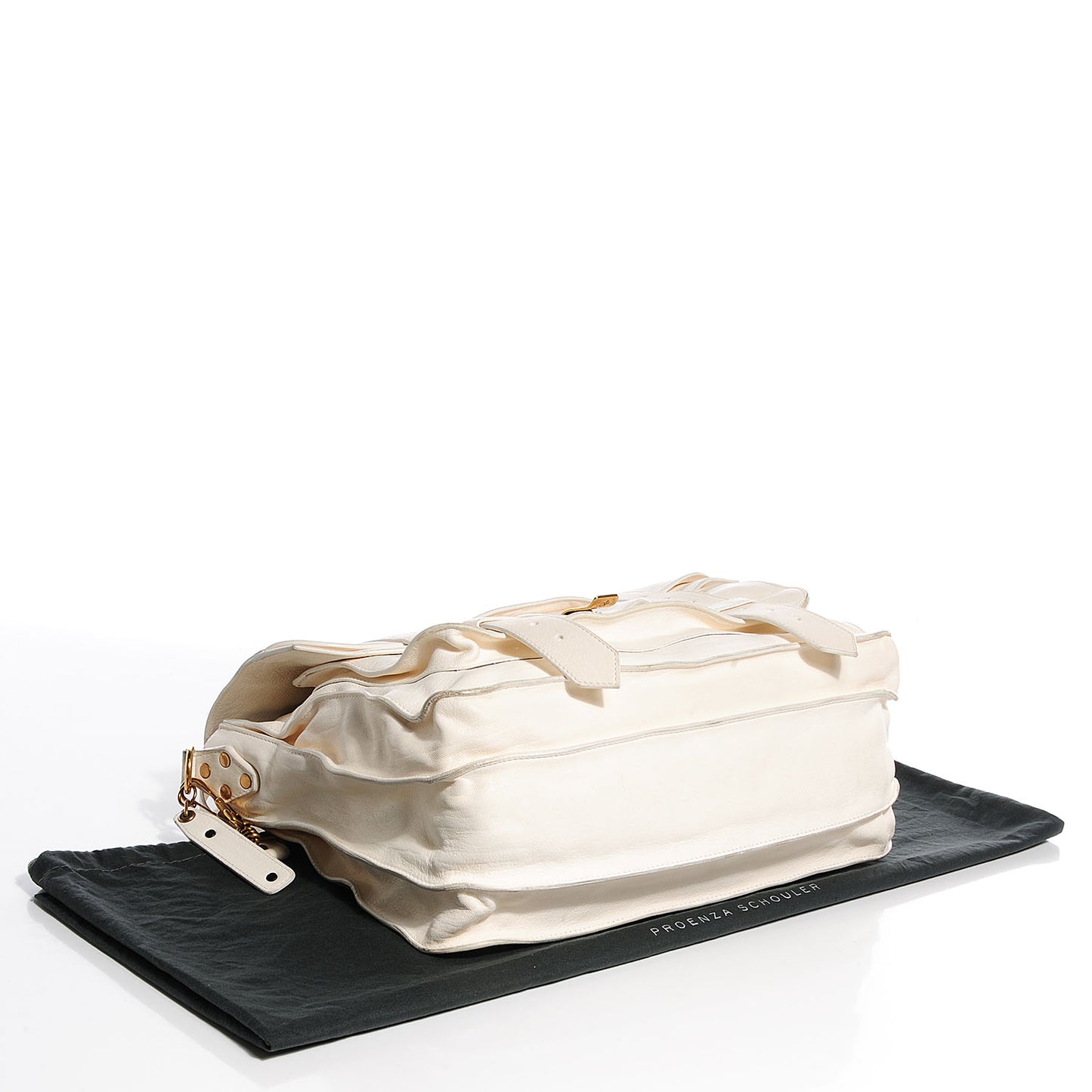 Lambskin PS1 Large Satchel Ivory