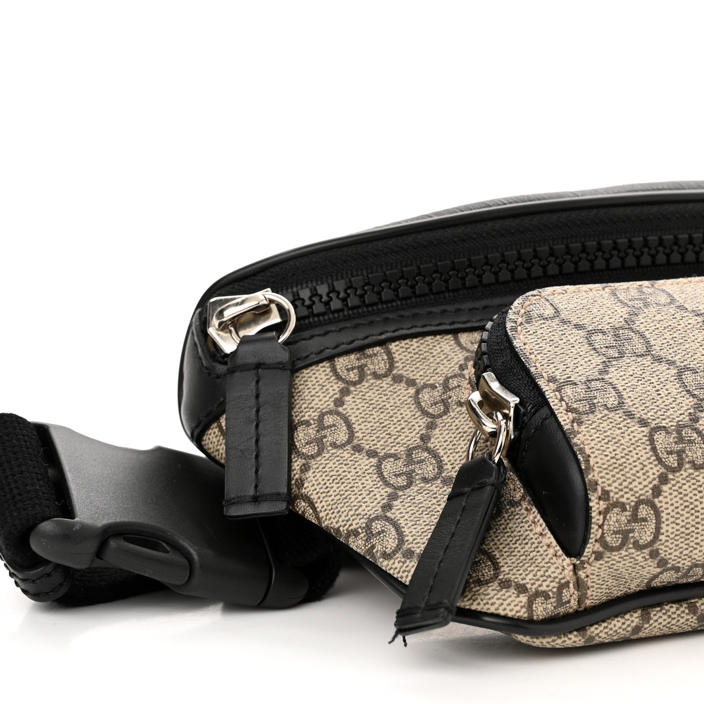GG Supreme Monogram Belt Bag Black