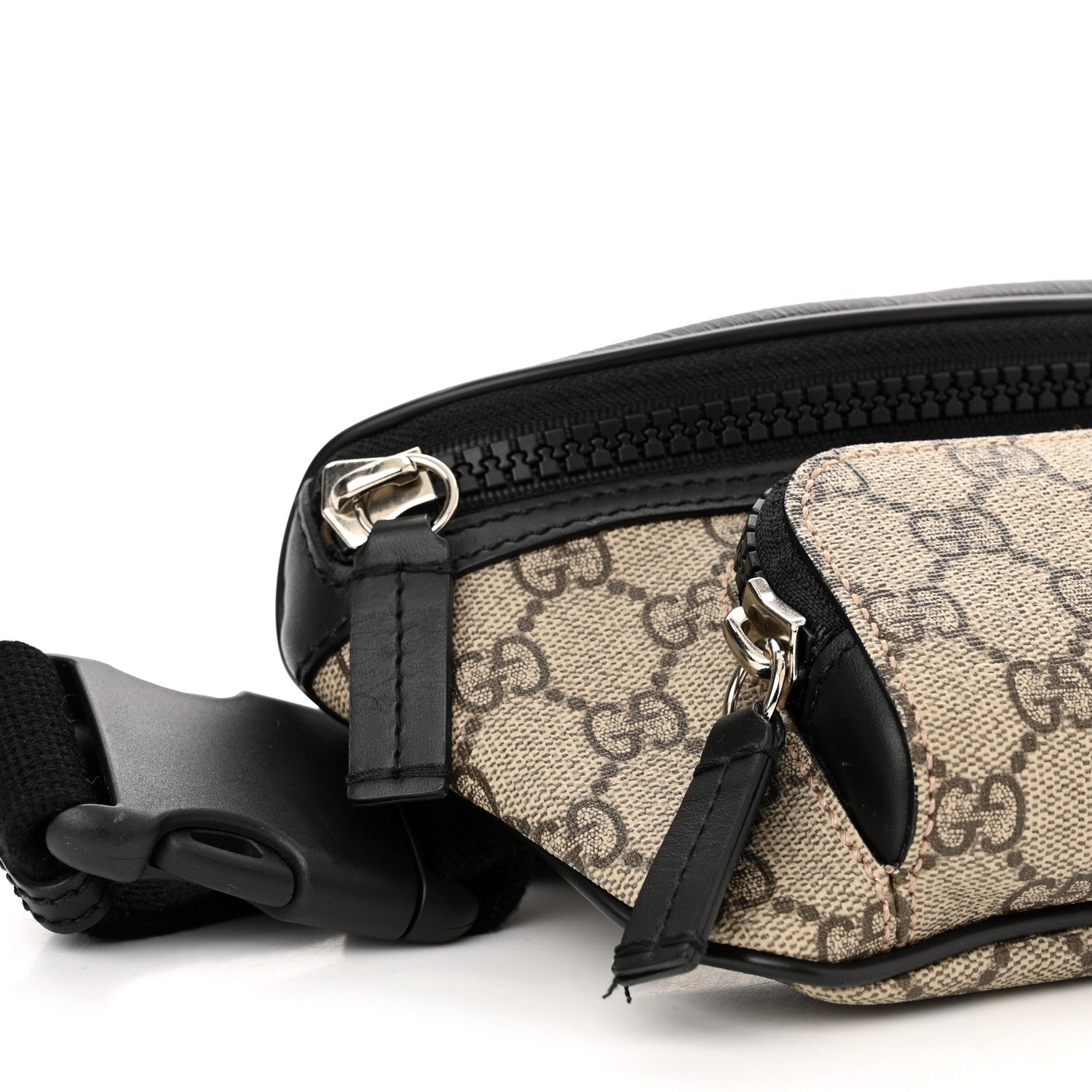 Gucci GG Supreme Monogram Belt Bag Black 9 of 12