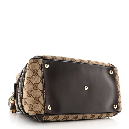 Gucci Monogram Medium Wave Boston Dark Brown 4 of 12