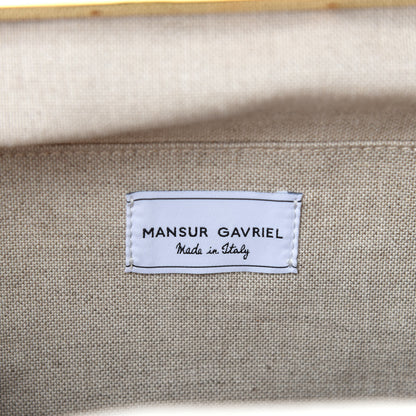 Mansur Gavriel Checker Canvas Elegant Bag Flamma 8 of 9