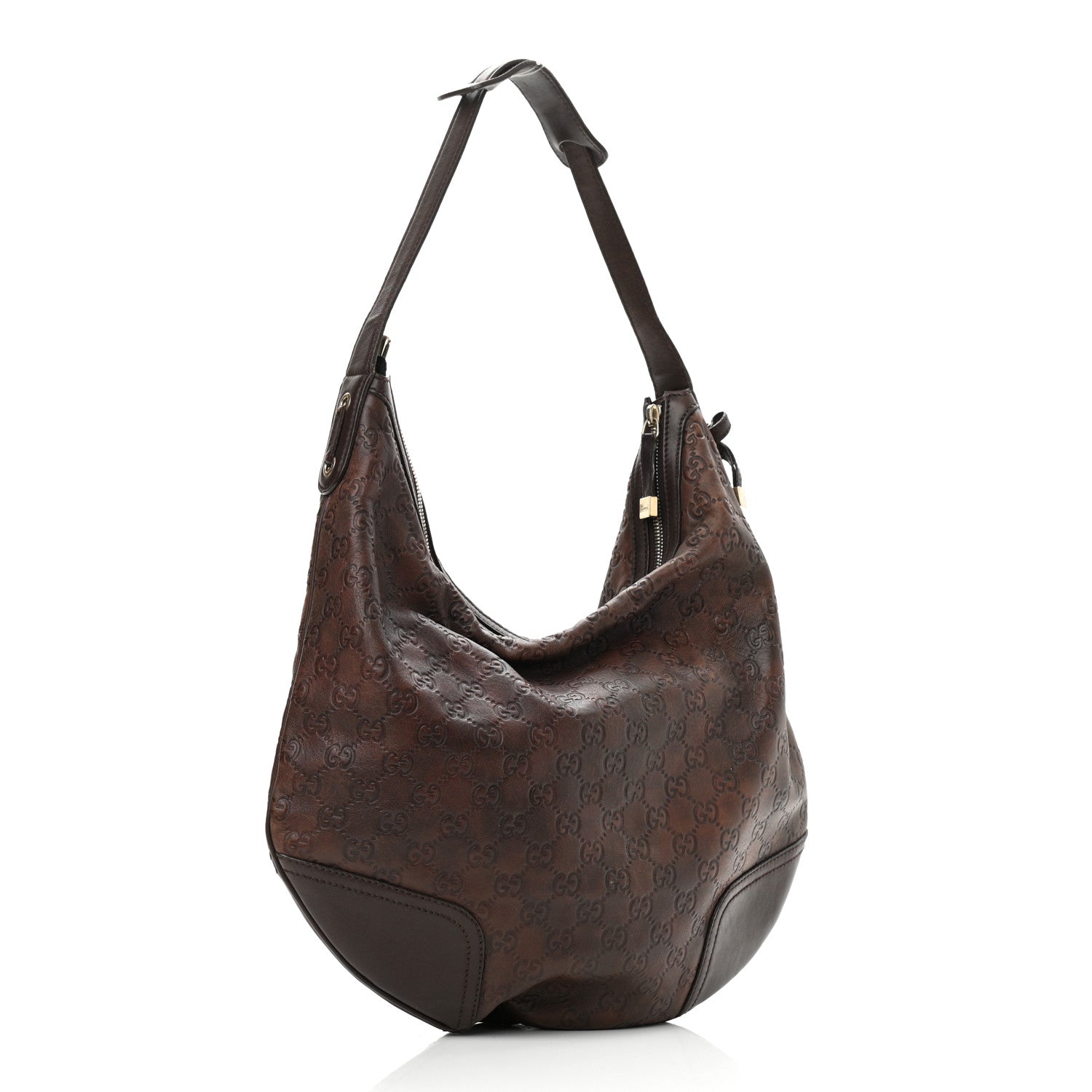 Gucci Guccissima Large Princy Hobo Dark Brown 2 of 13