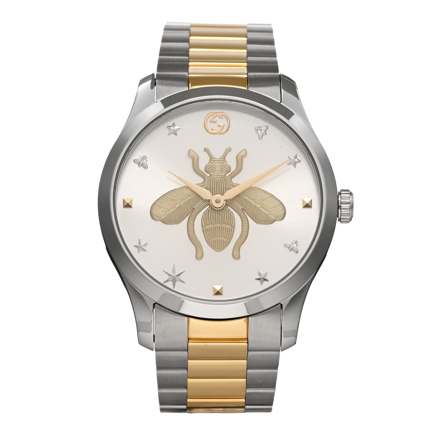 Stainless Steel 38mm G-Timeless Two Tone Bee Quartz Watch