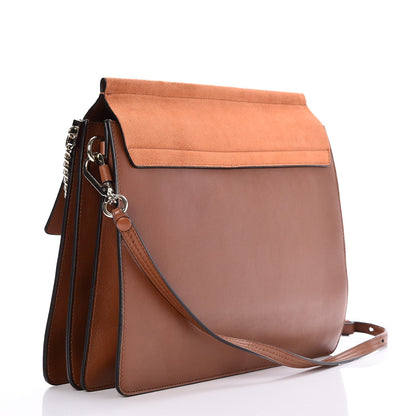 Chloe Suede Calfskin Medium Faye Shoulder Bag Tobacco 3 of 8