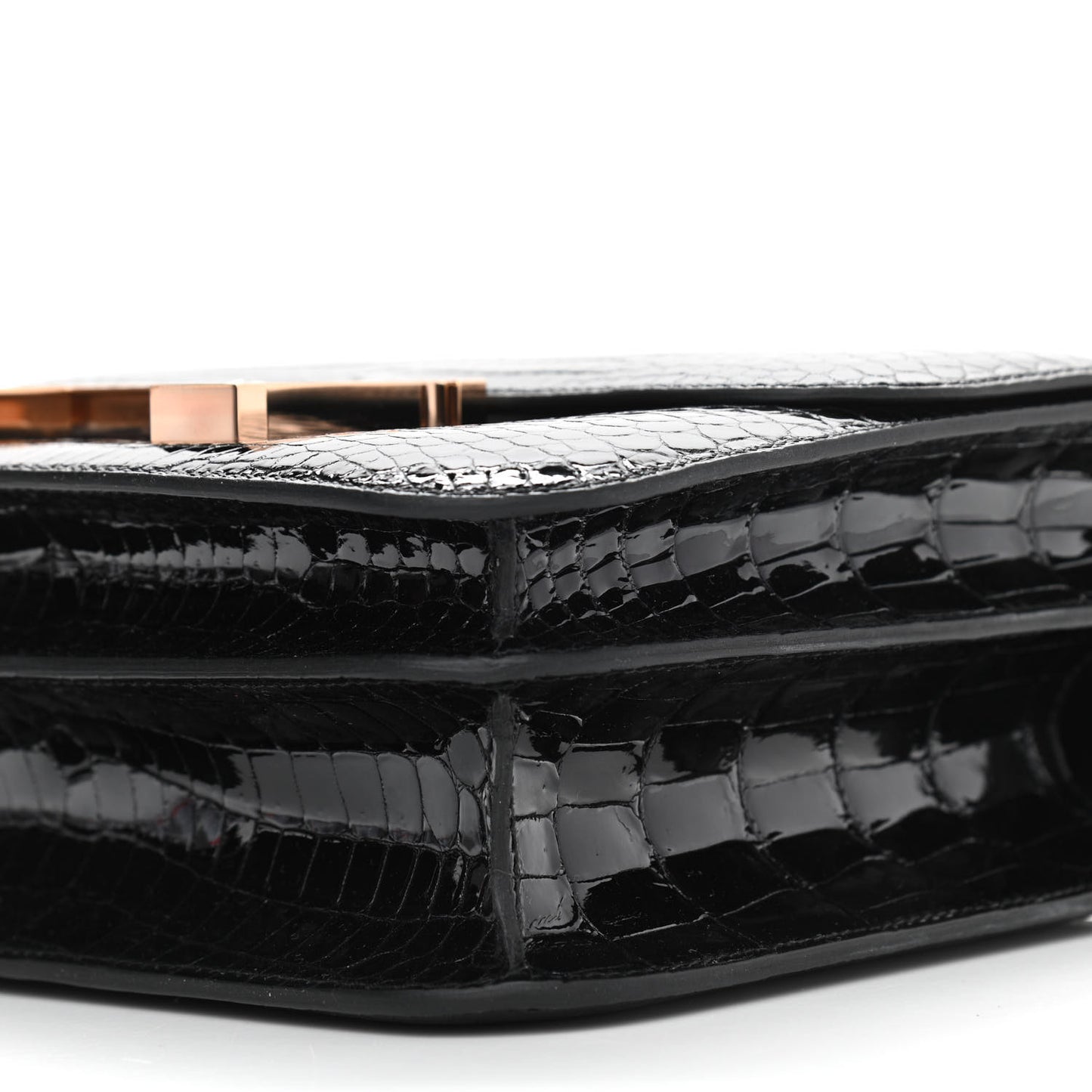 Shiny Porosus Crocodile Constance 24 Black