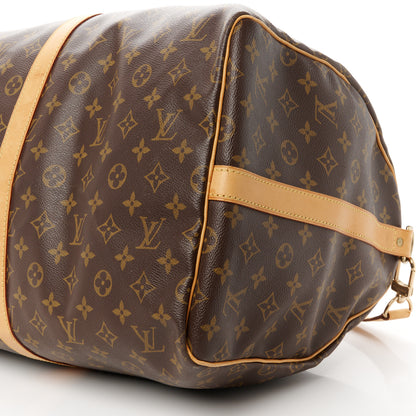 Louis Vuitton Monogram Keepall Bandouliere 55 9 of 12