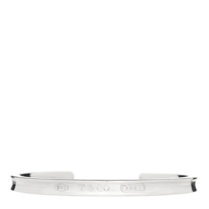 Tiffany Sterling Silver Narrow 1837 Cuff Bracelet 1 of 4