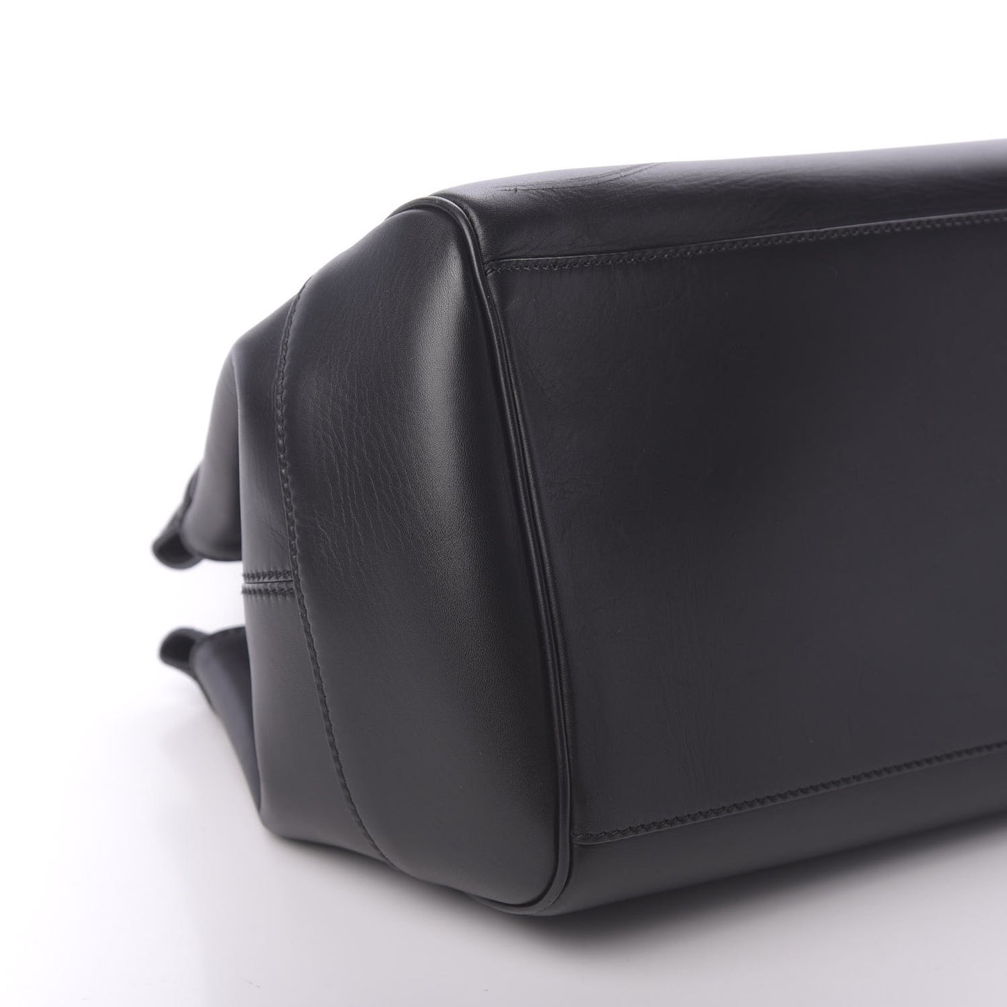 Calfskin Ducale Top Handle Bag Black