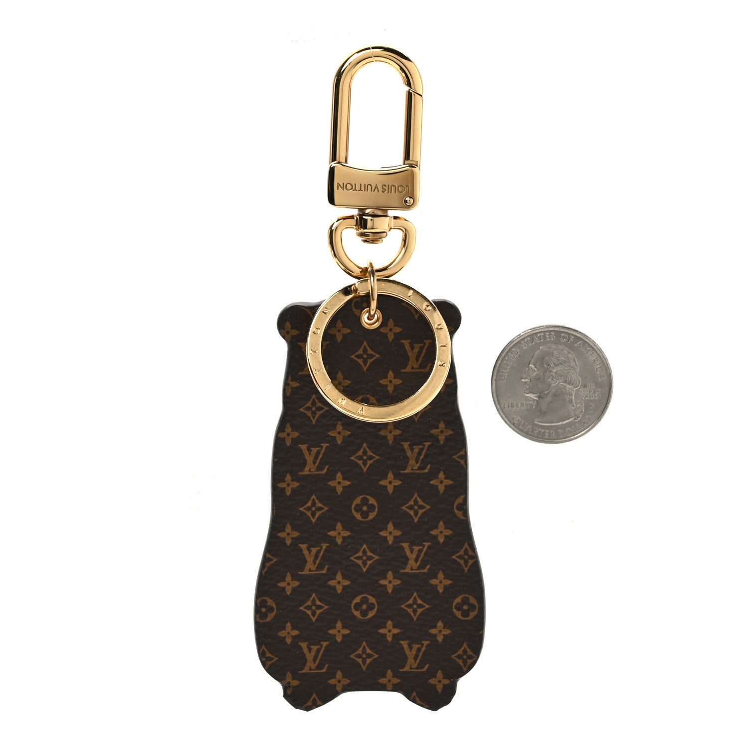 Louis Vuitton Monogram LV Marmott Bag Charm Key Holder Purple 2 of 4