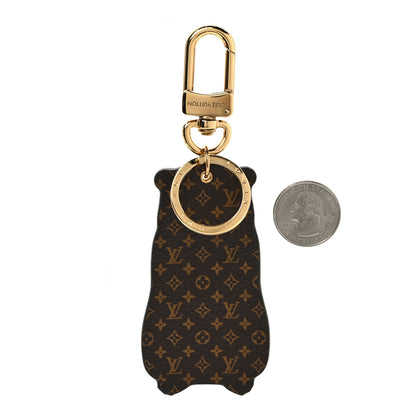 Louis Vuitton Monogram LV Marmott Bag Charm Key Holder Purple 2 of 4