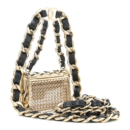 Chanel Lambskin Chain CC Flap Bag Belt Black Gold 2 of 6