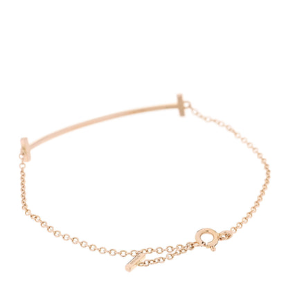 Tiffany 18K Rose Gold T Smile Bracelet 2 of 6