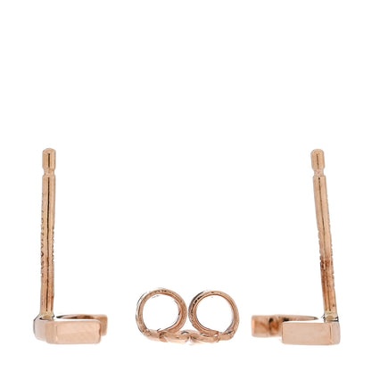 Tiffany 18K Rose Gold T Smile Stud Earrings 3 of 4