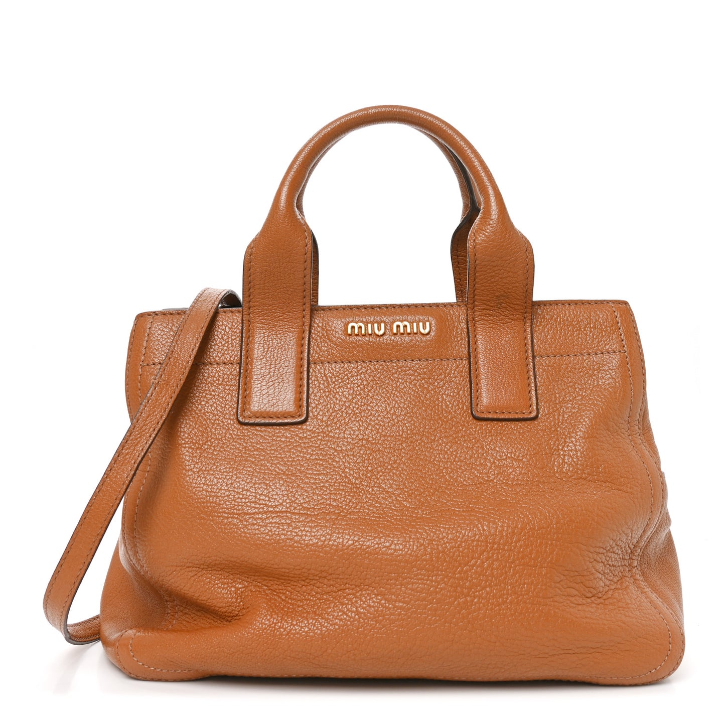 Goatskin Madras Bauletto Cuoio