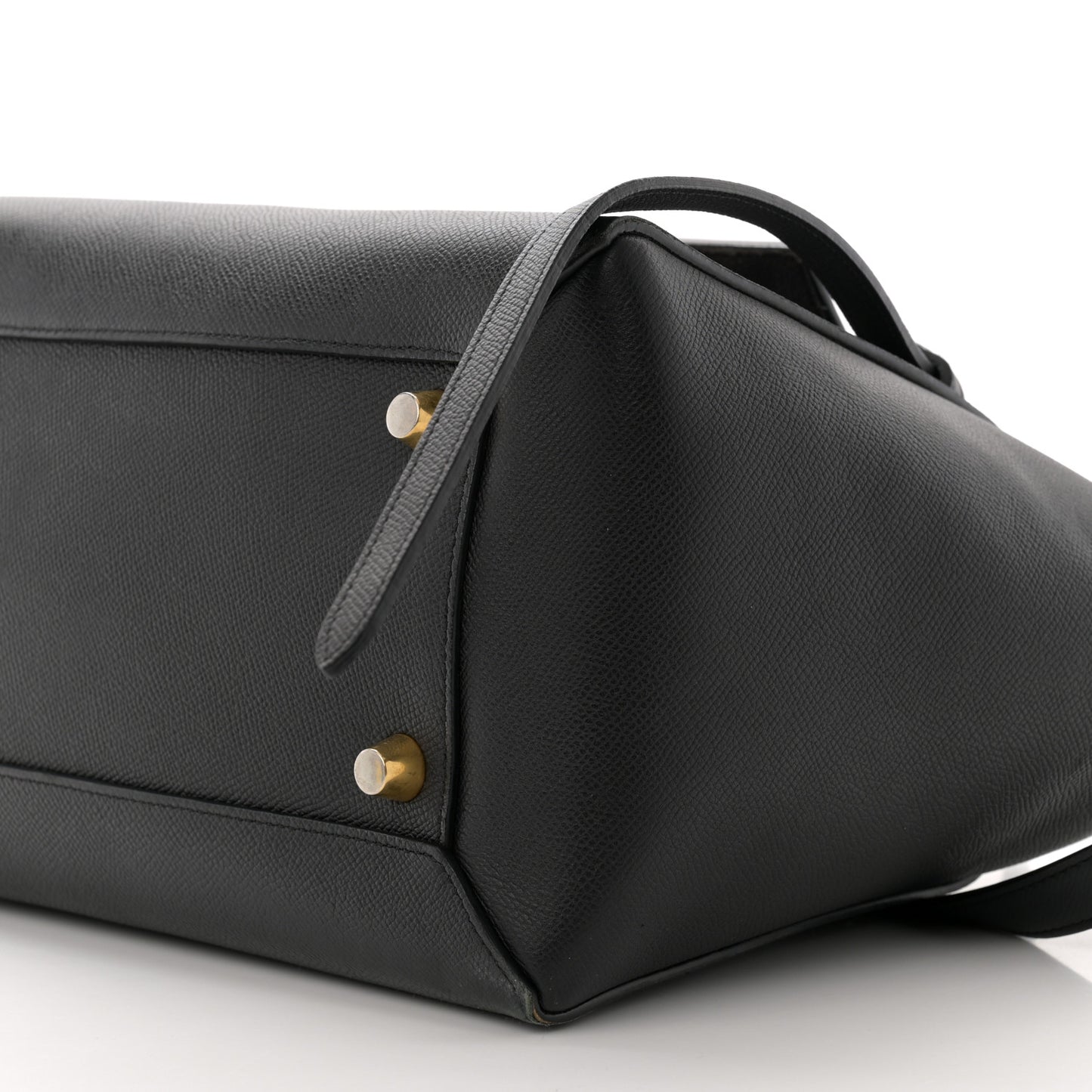 Grained Calfskin Mini Belt Bag Black