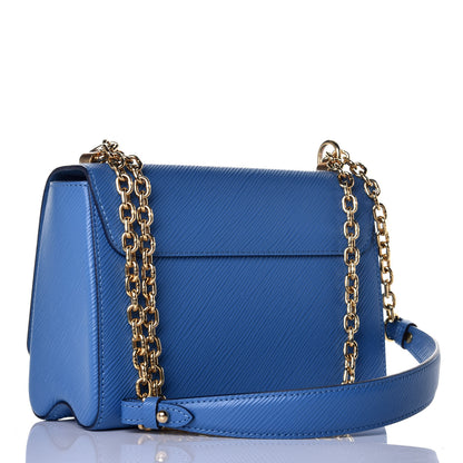 Louis Vuitton Epi Twist Shoulder Bag MM Blue Jean 3 of 9