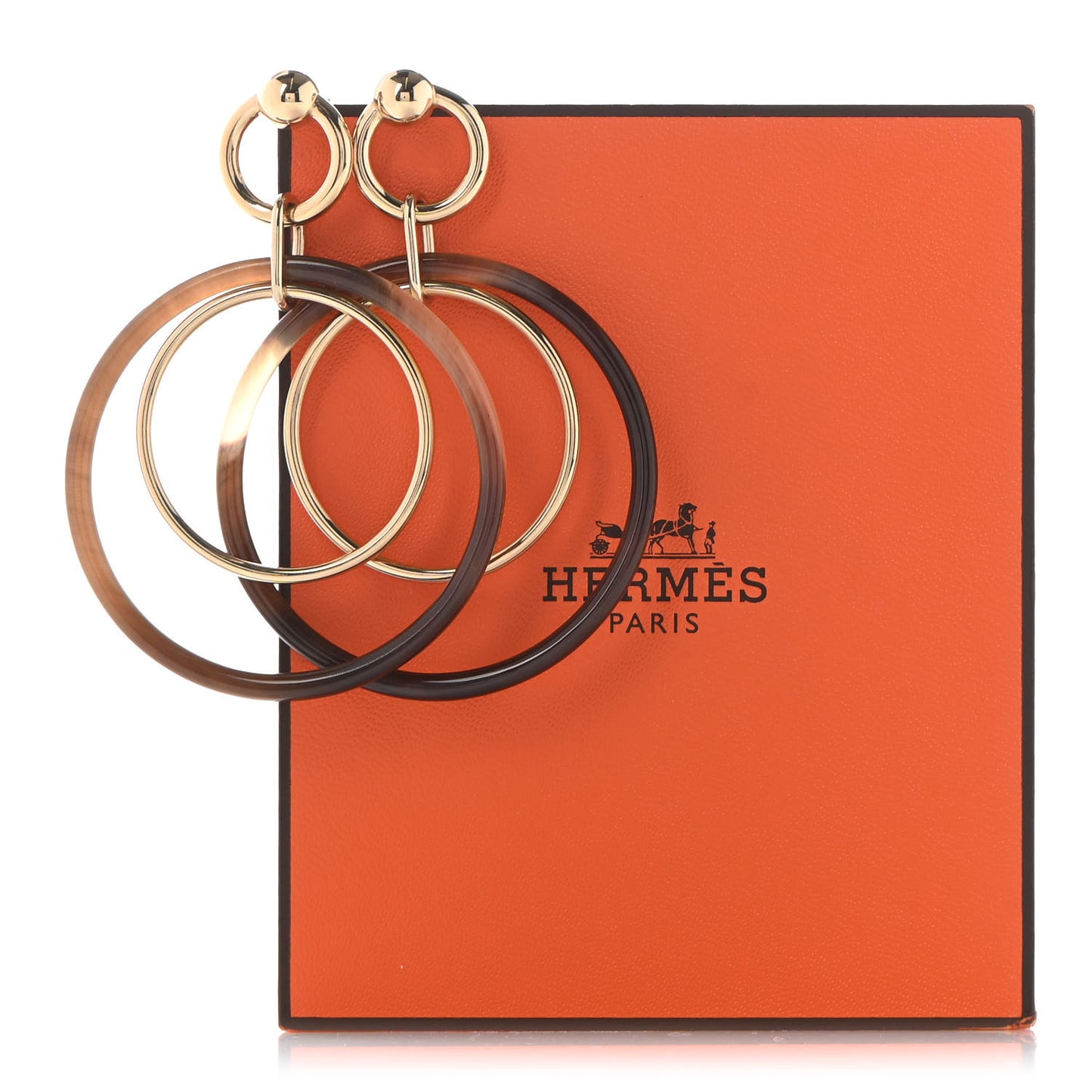 Permabrass Buffalo Horn Amulletes Duo Earrings