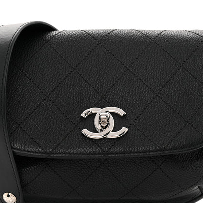 Chanel Calfskin Quilted Jungle Stroll Shoulder Bag Black 8 of 14