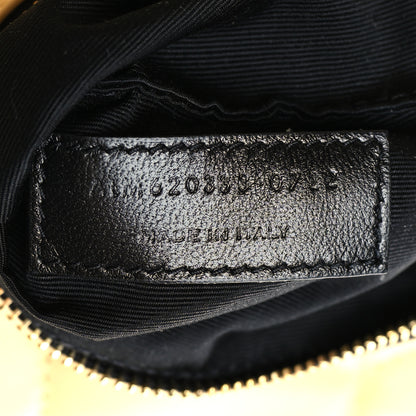 Saint Laurent Lambskin Quilted Toy Loulou Puffer Monogram Chain Satchel Jaune Pale 7 of 10