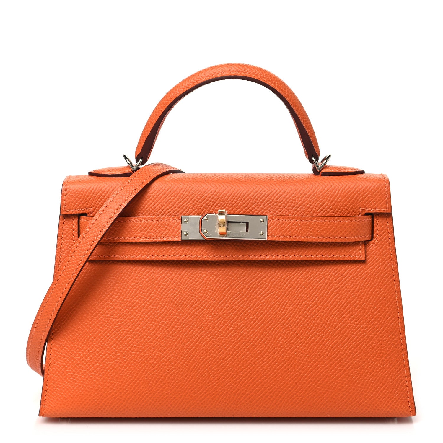 Hermes Epsom Mini Kelly Sellier 20 Orange 1 of 11