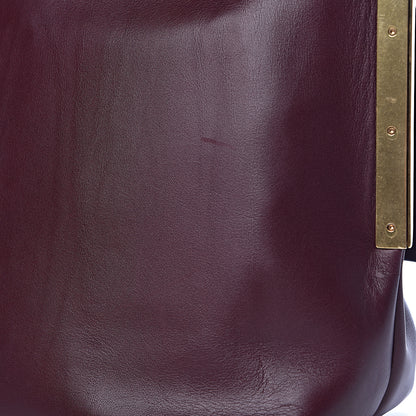Celine Smooth Calfskin Flap Clasp Bag Burgundy 12 of 12
