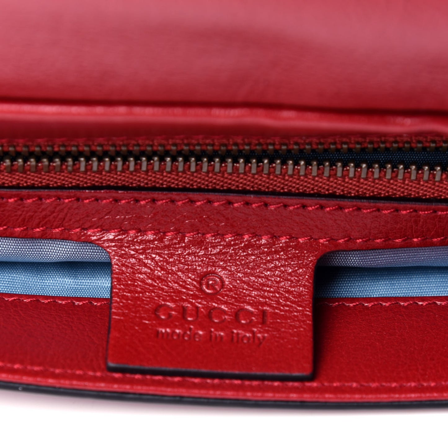 Calfskin Diagonal GG Medium Thiara Double Envelope Shoulder Bag Black Red