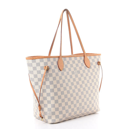 Louis Vuitton Damier Azur Neo Neverfull MM Rose Ballerine 3 of 12