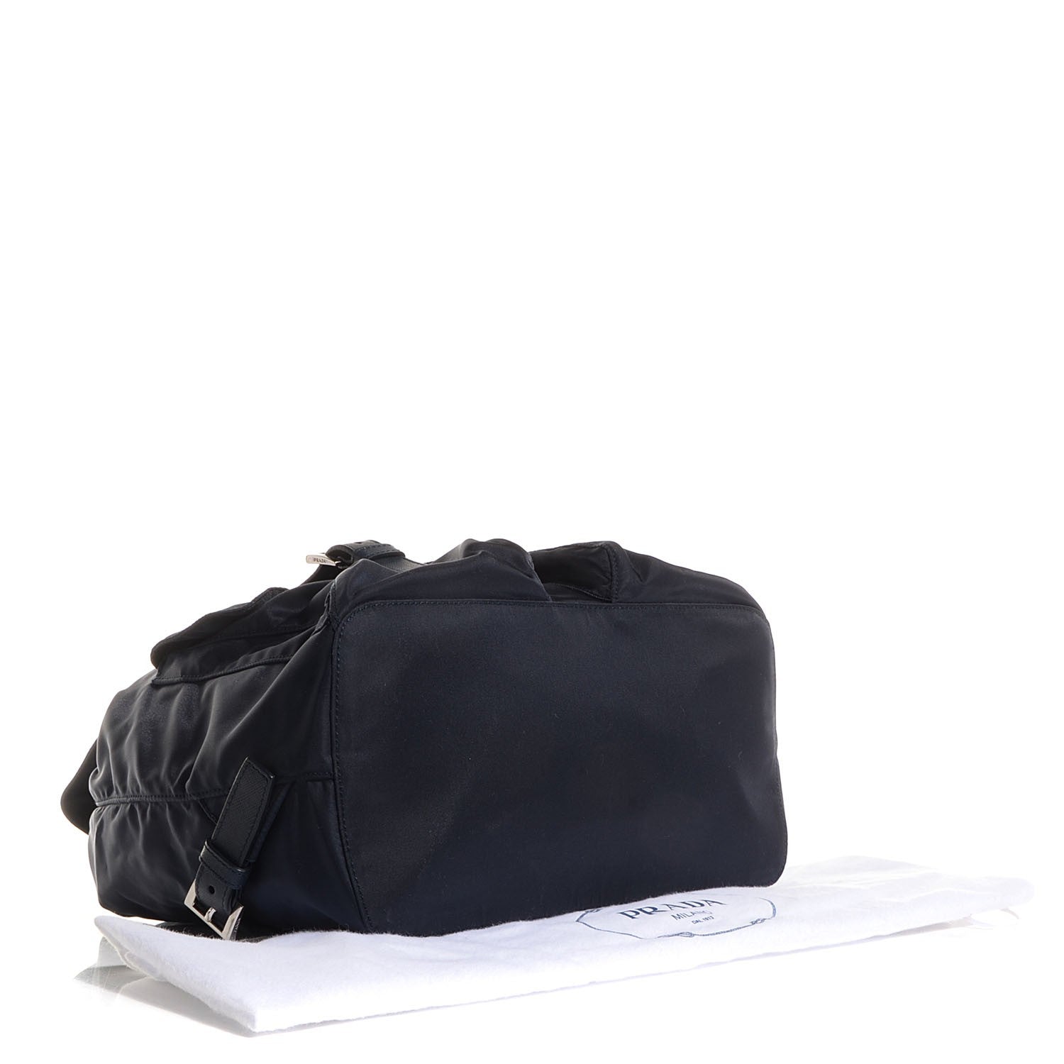 Prada Tessuto Nylon Vela Medium Backpack Blue 4 of 10