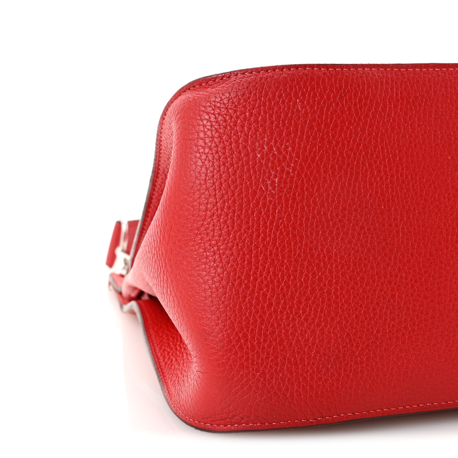 Hermes Taurillon Clemence Verso Jypsiere 34 Rouge Casaque Rose Jaipur 8 of 10
