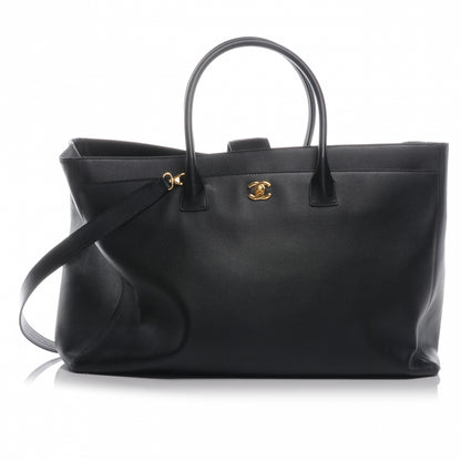 Chanel Calfskin XL Cerf Tote Black 1 of 7