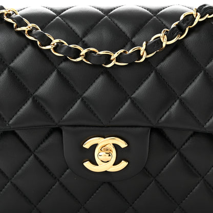 Chanel Lambskin Quilted Small Double Flap Black 8 of 10