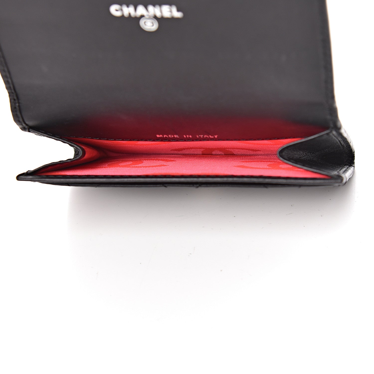 Chanel Calfskin Quilted Cambon Business Card Holder Black 5 of 14