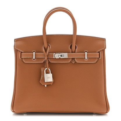 Hermes Togo Birkin 25 Gold 1 of 11