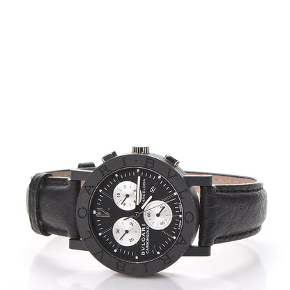 Bulgari Carbon Calfskin 38mm Marbella Quartz Watch Black 3 of 8