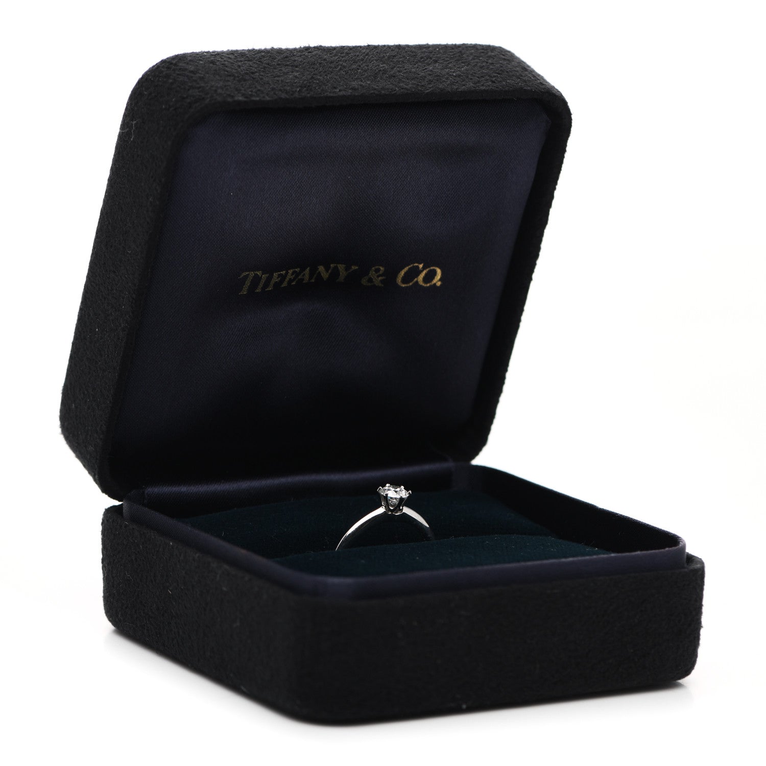 Tiffany Platinum Diamond .36ct Solitaire Engagement Ring 50 5.25 7 of 7