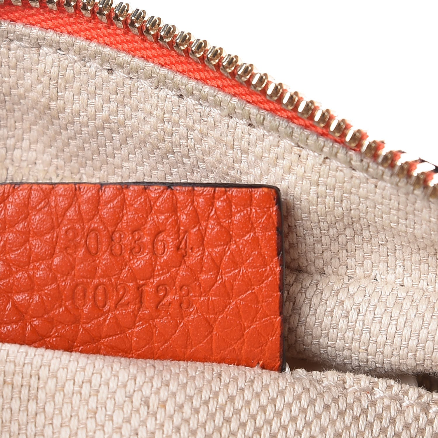 Gucci Pebbled Calfskin Small Soho Disco Bag Sun Orange 7 of 8