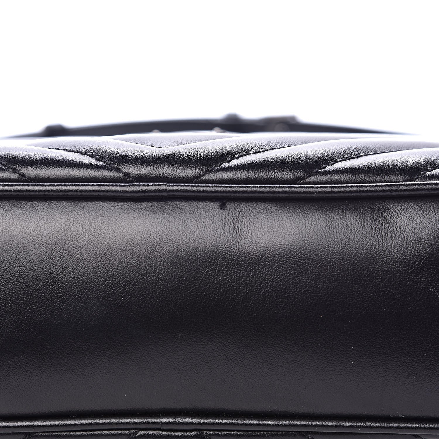 Saint Laurent Calfskin Matelasse Monogram Lou Camera Bag Black 9 of 10
