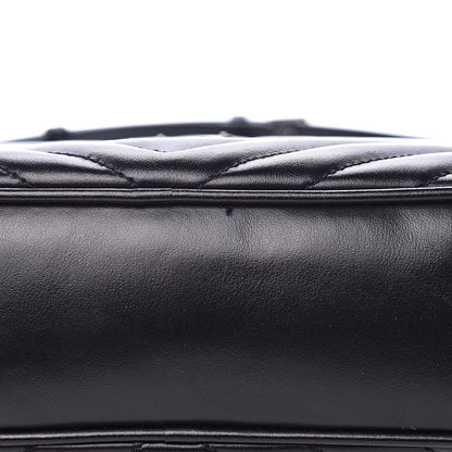 Saint Laurent Calfskin Matelasse Monogram Lou Camera Bag Black 9 of 10