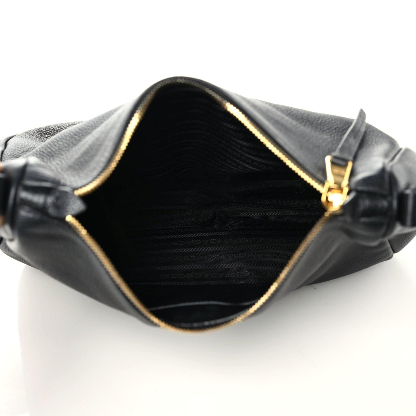 Vitello Daino Crossbody Bag Black